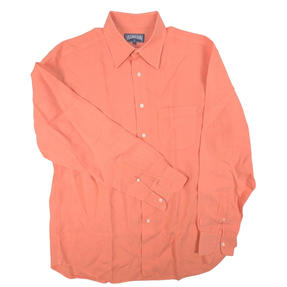 Vilebrequin Coral Button-Down Long Sleeve Shirt